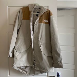 The North Face City Rain Parka sz M neutrals